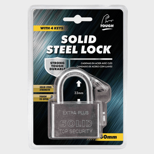 Padlock Solid Steel with Keys 60mm from You Know Who's