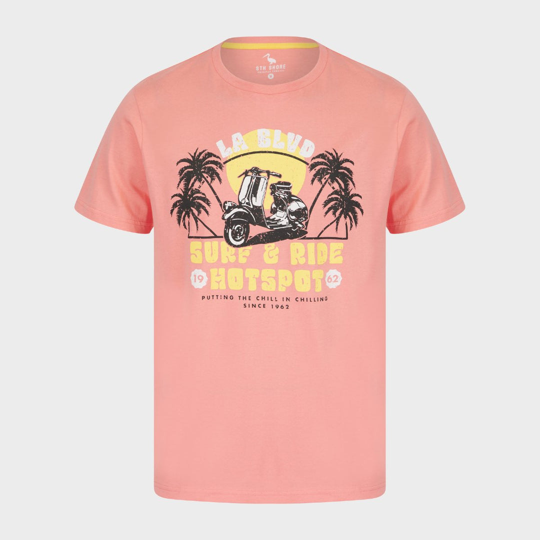 Peach Surf and Ride T-Shirt from You Know Who's