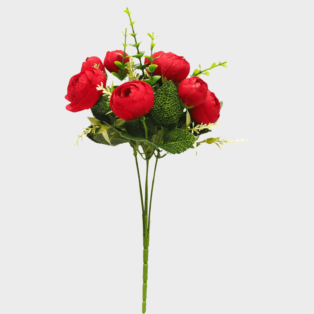 Peony Rose 4 Head 30cm - Red from You Know Who's