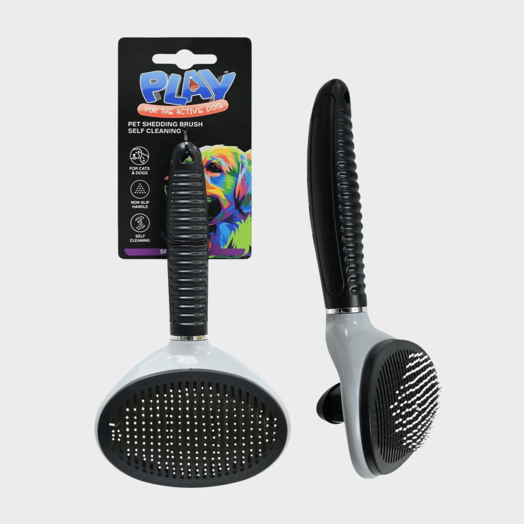Pet Shedding Brush Self Cleaning from You Know Who's