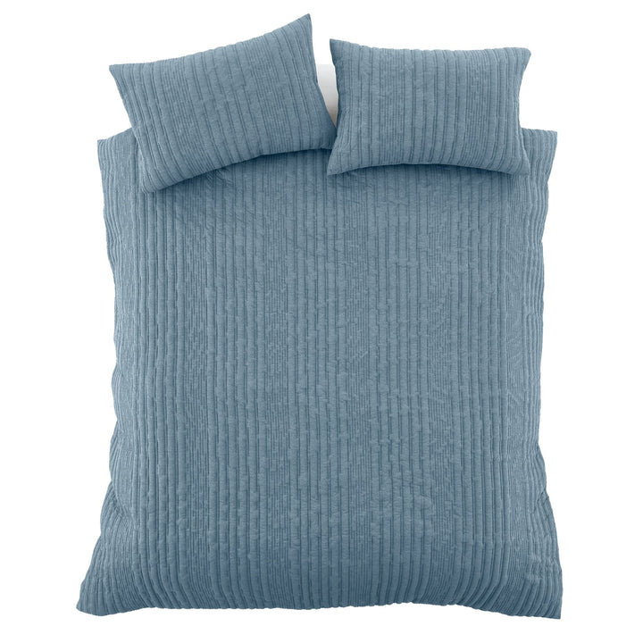 Pineapple Elephant Tamba Jersey Stripe Chambray King Duvet Set from You Know Who's