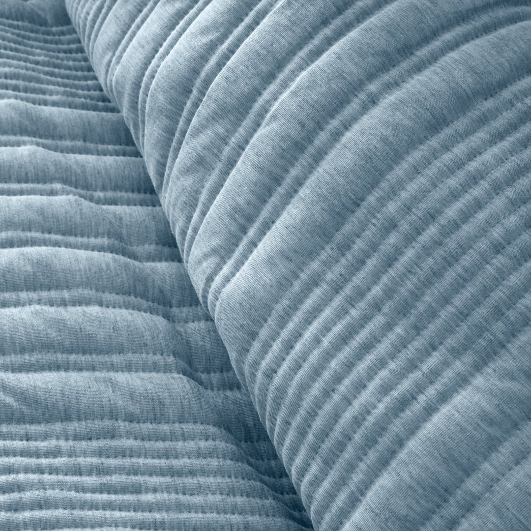 Pineapple Elephant Tamba Jersey Stripe Chambray King Duvet Set from You Know Who's