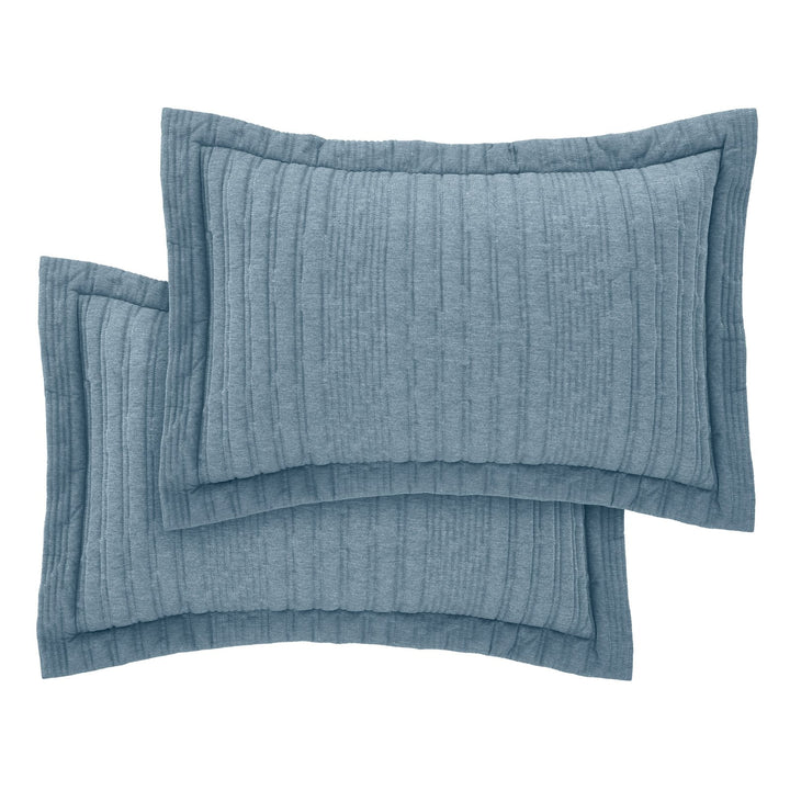 Pineapple Elephant Tamba Jersey Stripe Chambray Oxford Pillowcase Pair from You Know Who's