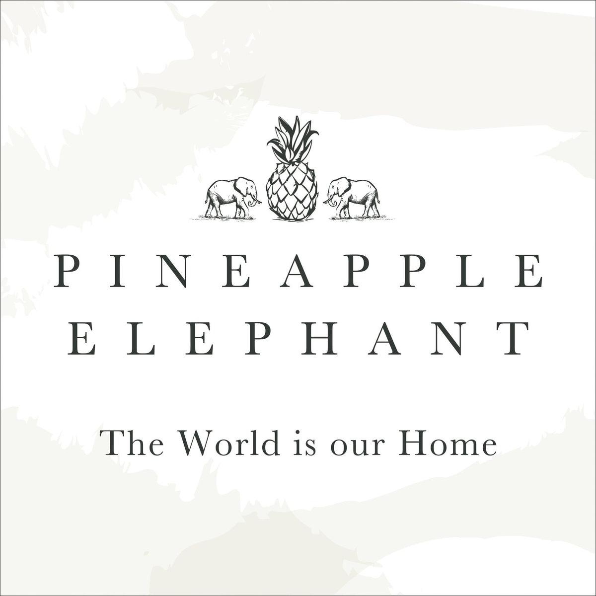 Pineapple Elephant Tamba Jersey Stripe Chambray Oxford Pillowcase Pair from You Know Who's