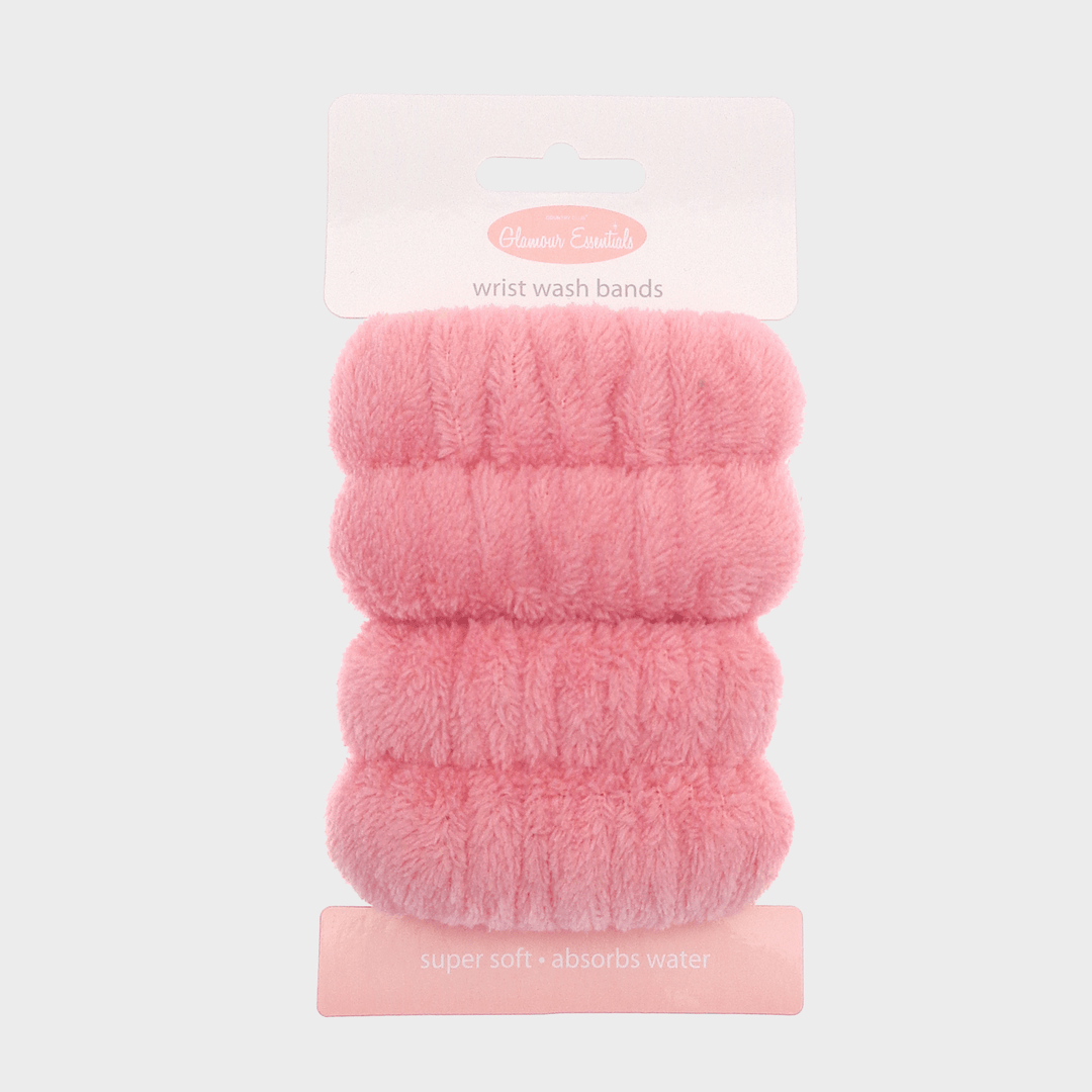 Pink 2pk Wash Wrist Bands from You Know Who's