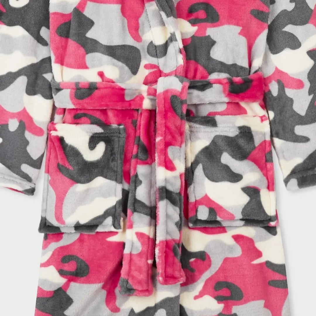 Pink Camo Hooded Dressing Gown from You Know Who's