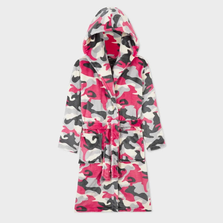 Pink Camo Hooded Dressing Gown from You Know Who's