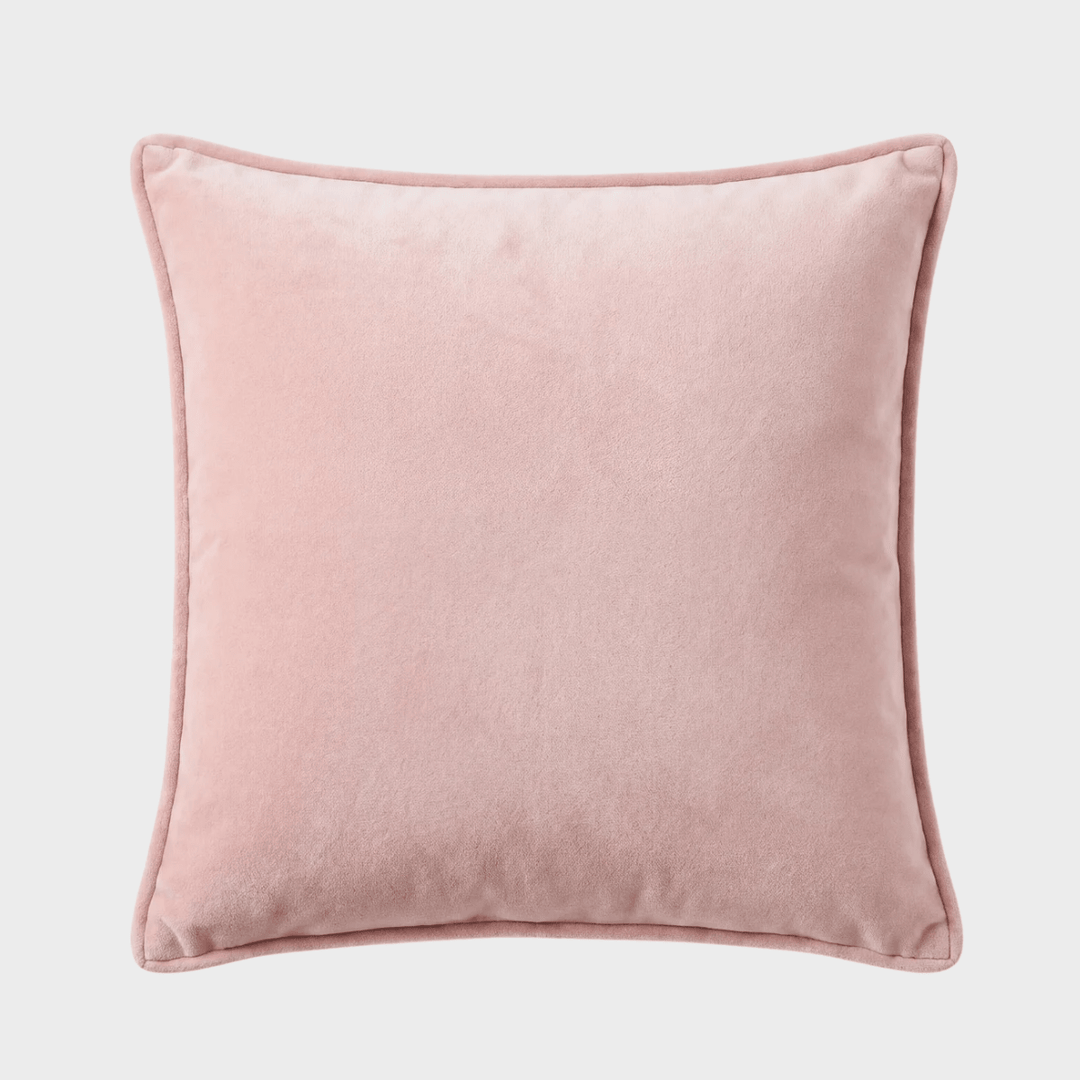 Pink Cotton Velvet Cushion from You Know Who's