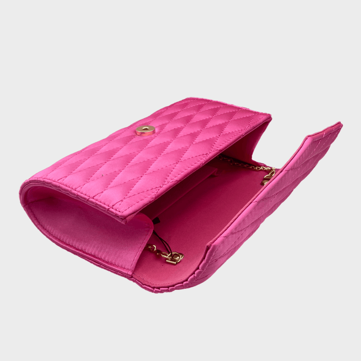 Pink Diamond Quilted Clutch Bag from You Know Who's