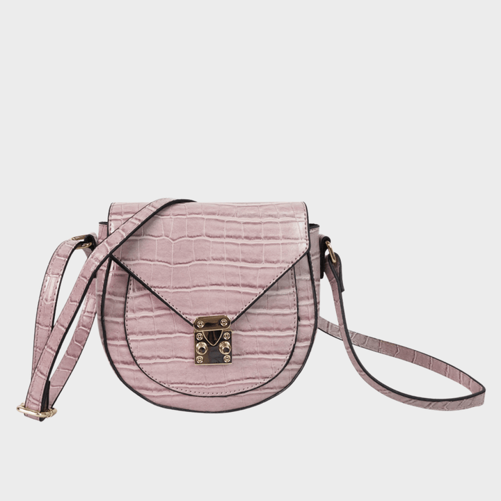 Pink Faux Croc Crossbody Bag from You Know Who's