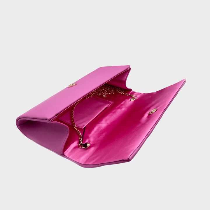 Pink Long Shell Clutch Bag from You Know Who's