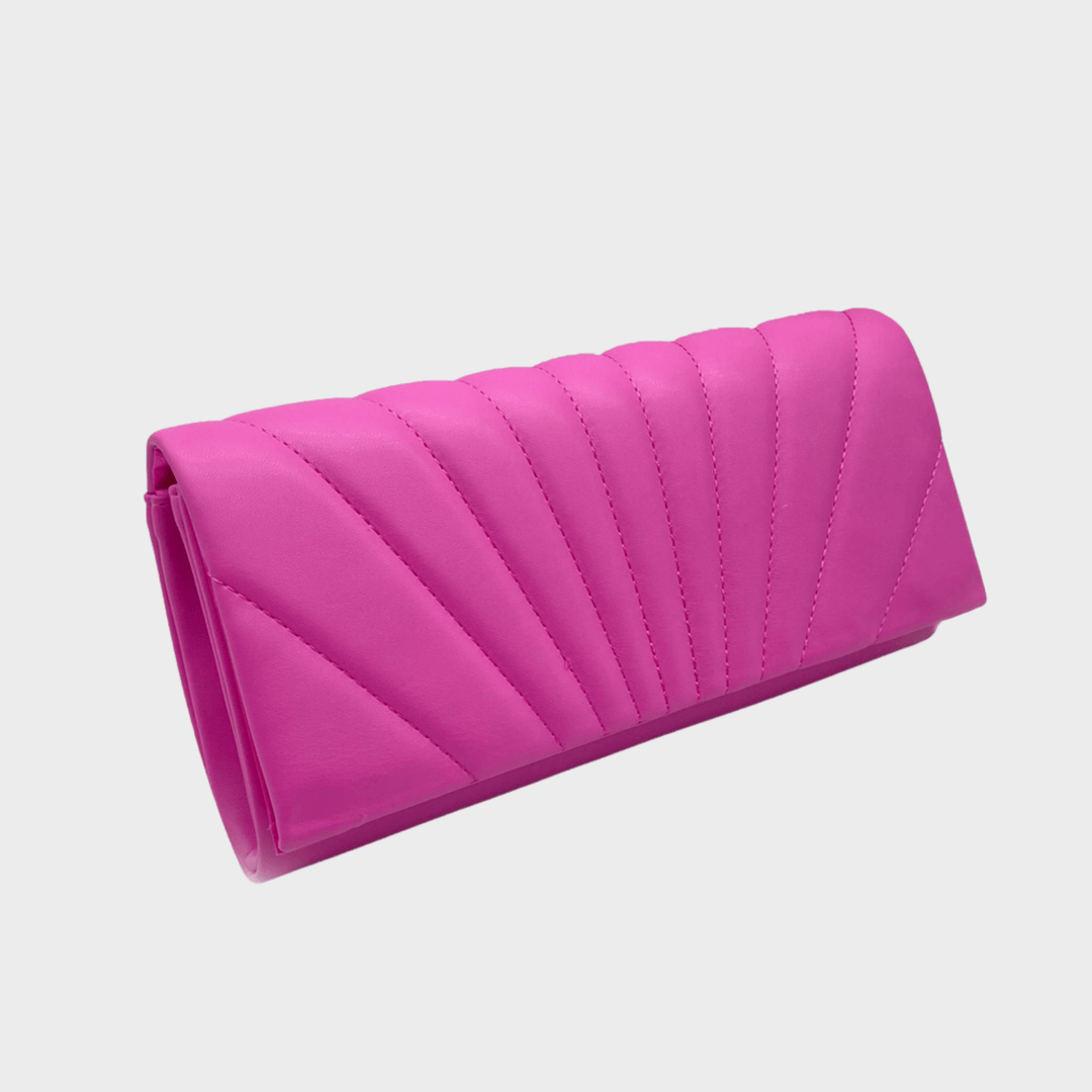 Pink Long Shell Clutch Bag from You Know Who's