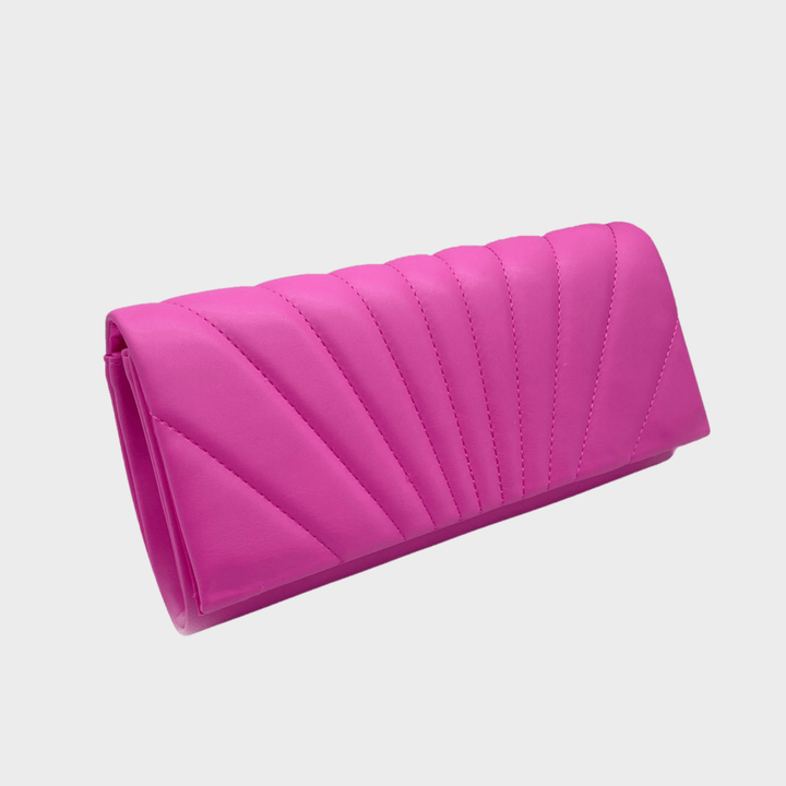Pink Long Shell Clutch Bag from You Know Who's