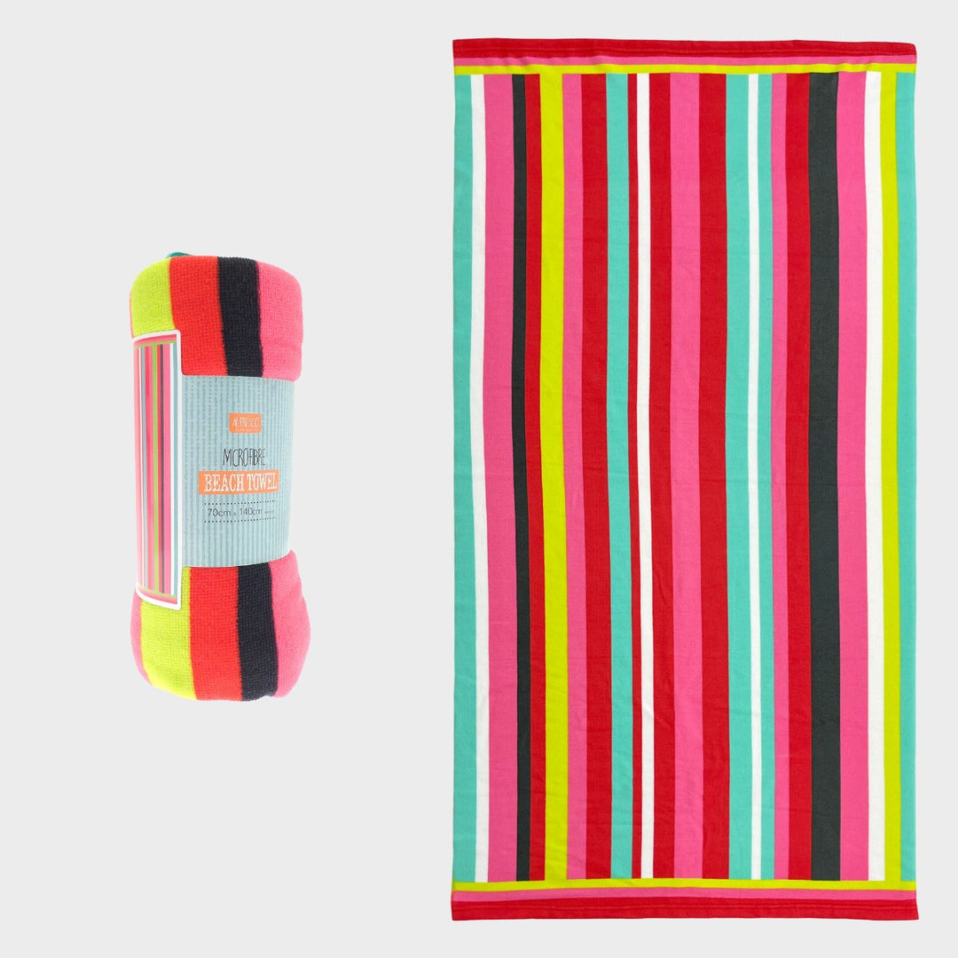 Pink Striped Beach Towel from You Know Who's