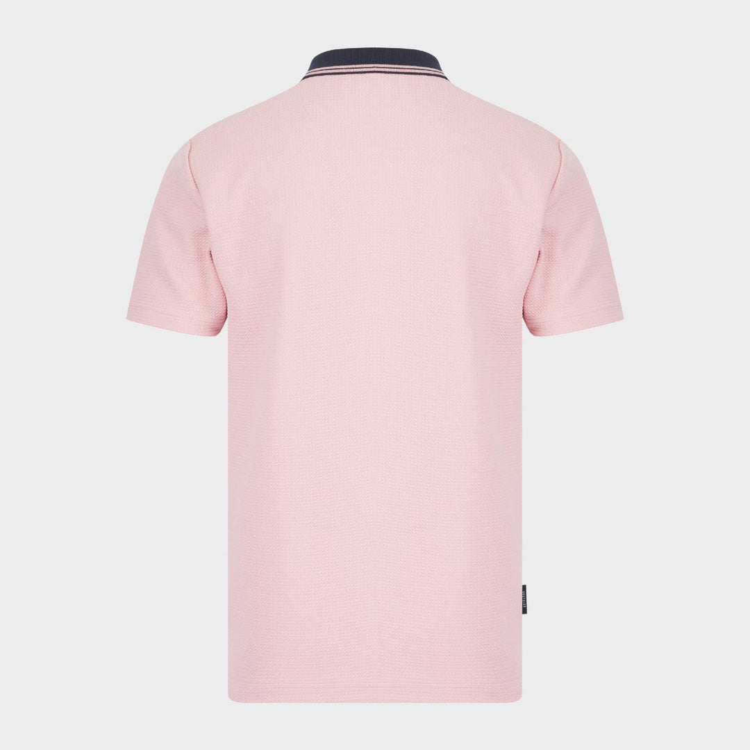 Pink Zip Neck Polo from You Know Who's