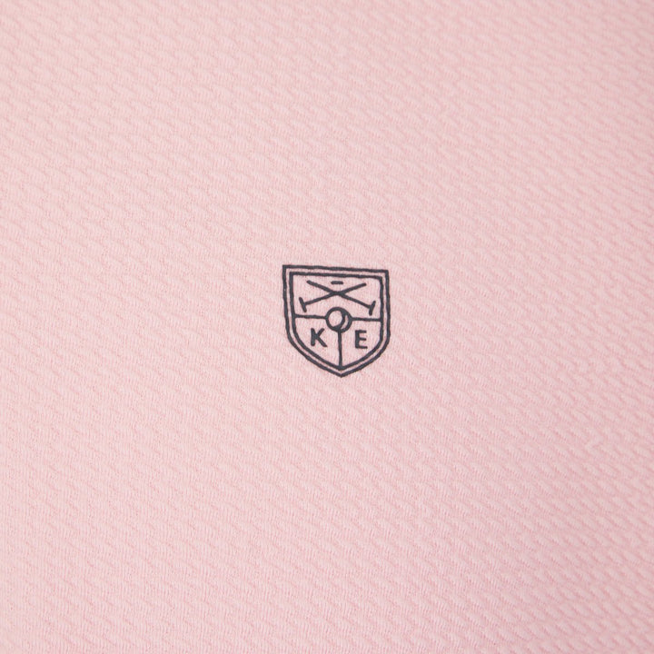 Pink Zip Neck Polo from You Know Who's