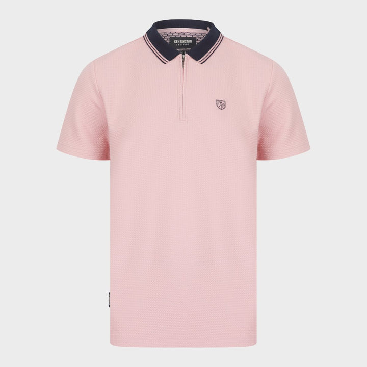 Pink Zip Neck Polo from You Know Who's