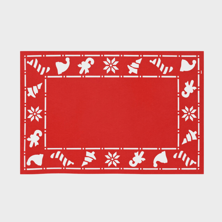Placemat 30x45cm felt asst from You Know Who's