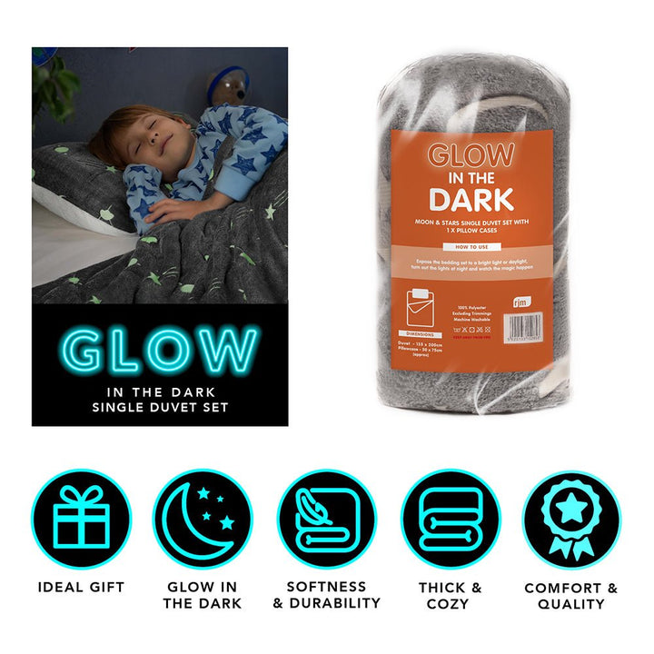 Planets Glow in the Dark Duvet Set from You Know Who's