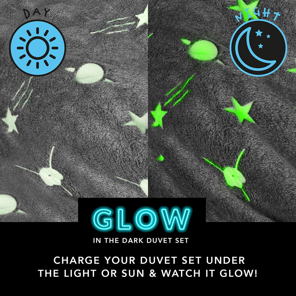 Planets Glow in the Dark Duvet Set from You Know Who's