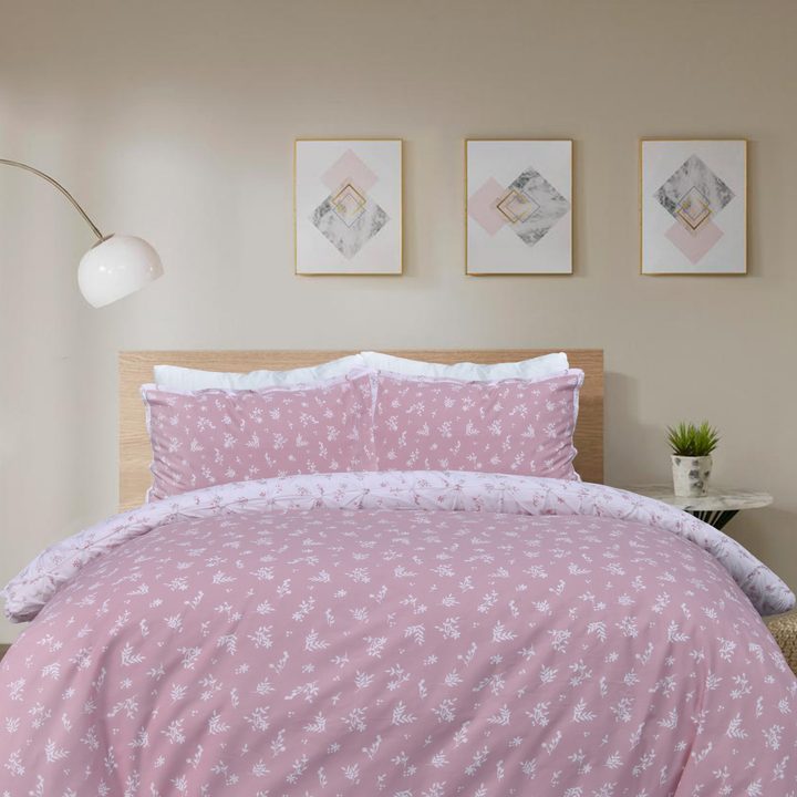 Sleepdown Rouched Pleat Ditsy Duvet Set