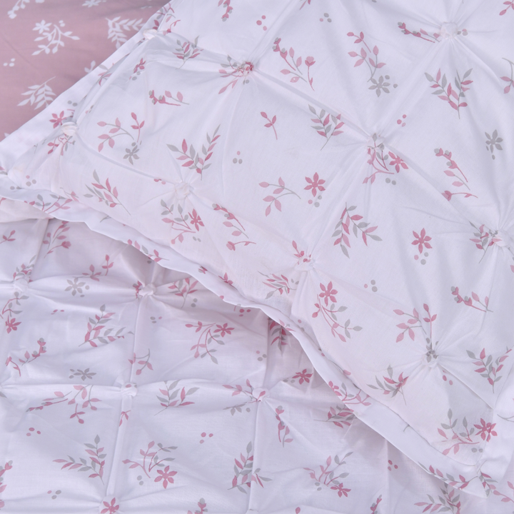 Sleepdown Rouched Pleat Ditsy Duvet Set