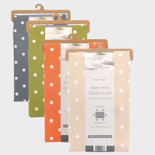 Polka Dot Tablecloth (132 x 178) from You Know Who's