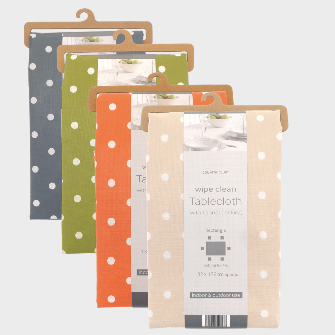 Polka Dot Tablecloth (132 x 178) from You Know Who's