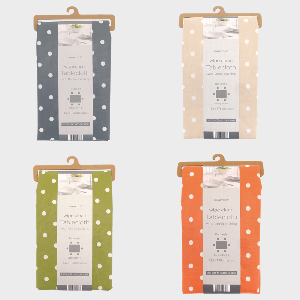 Polka Dot Tablecloth (132 x 178) from You Know Who's