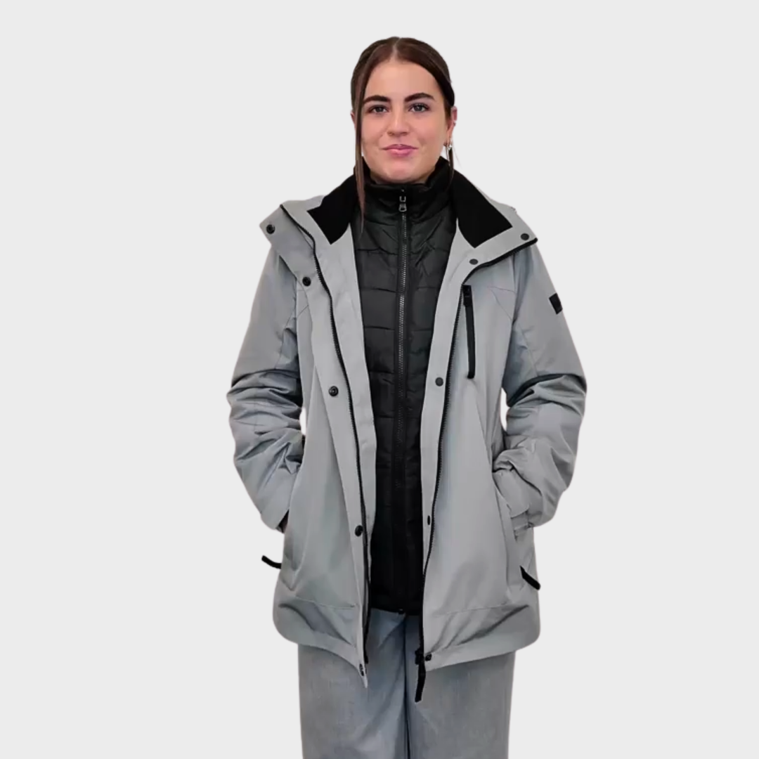 CK Grey 3IN1 Water Resistant Coat