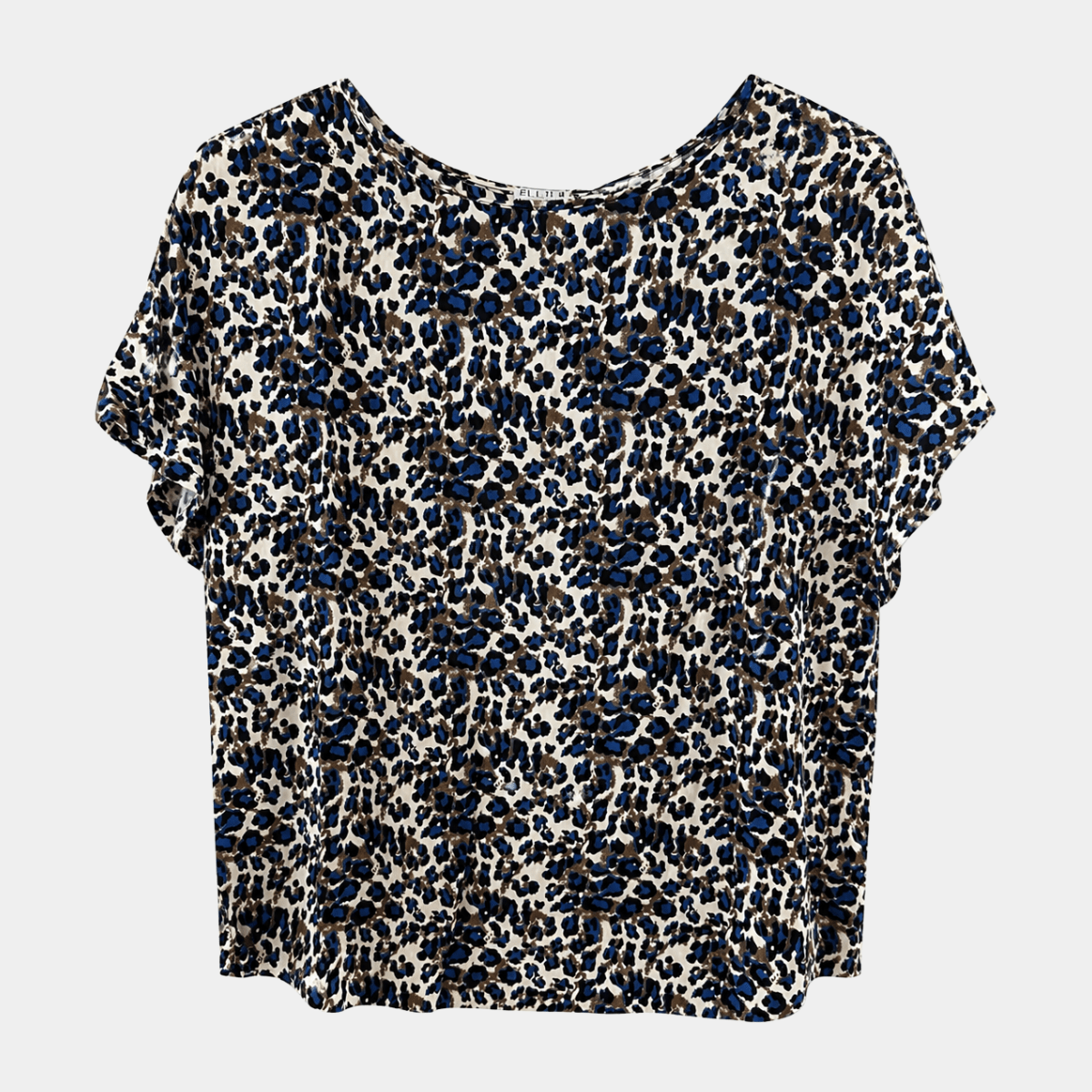 Printed Blue Animal Viscose Top from You Know Who's