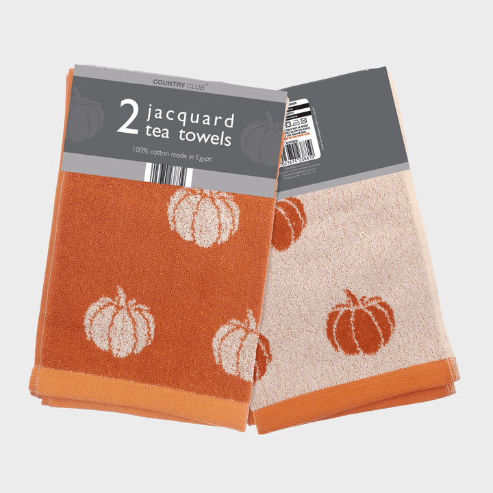 Pumpkin Design 2pk Tea Towel from You Know Who's