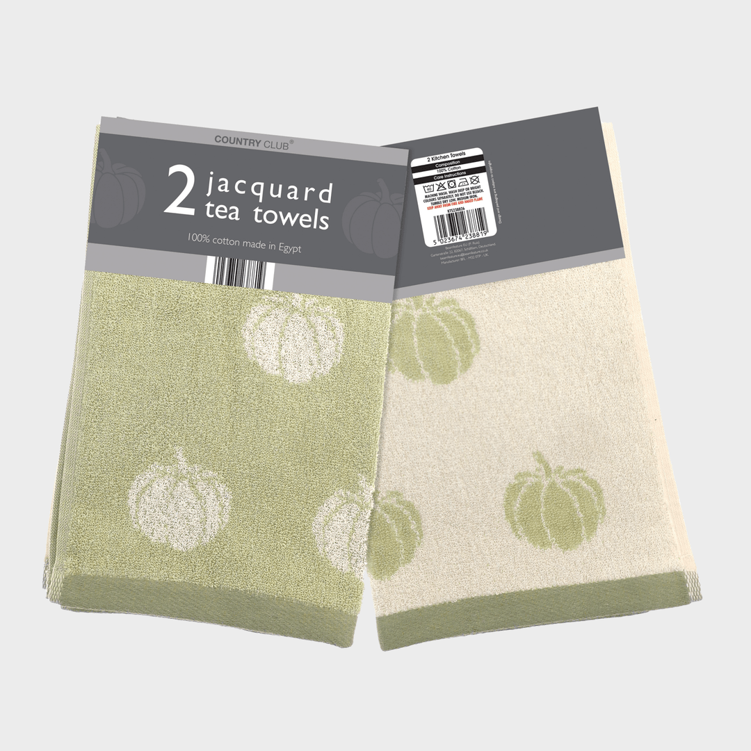 Pumpkin Design 2pk Tea Towel from You Know Who's