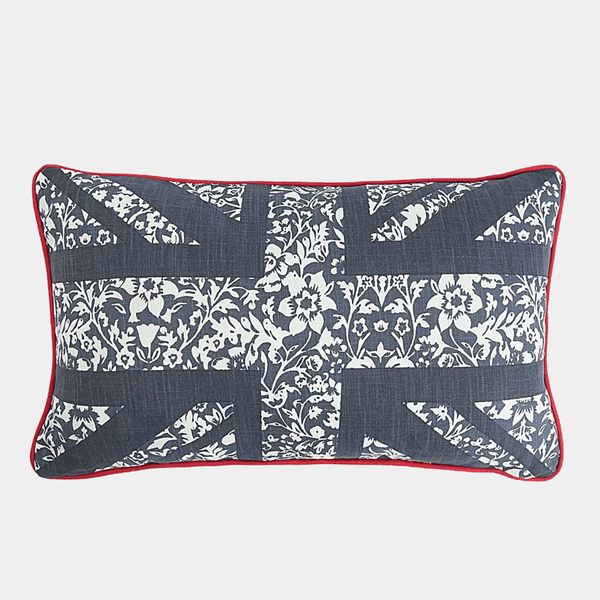 Pure Cotton Floral Union Jack Bolster Cushion from You Know Who's