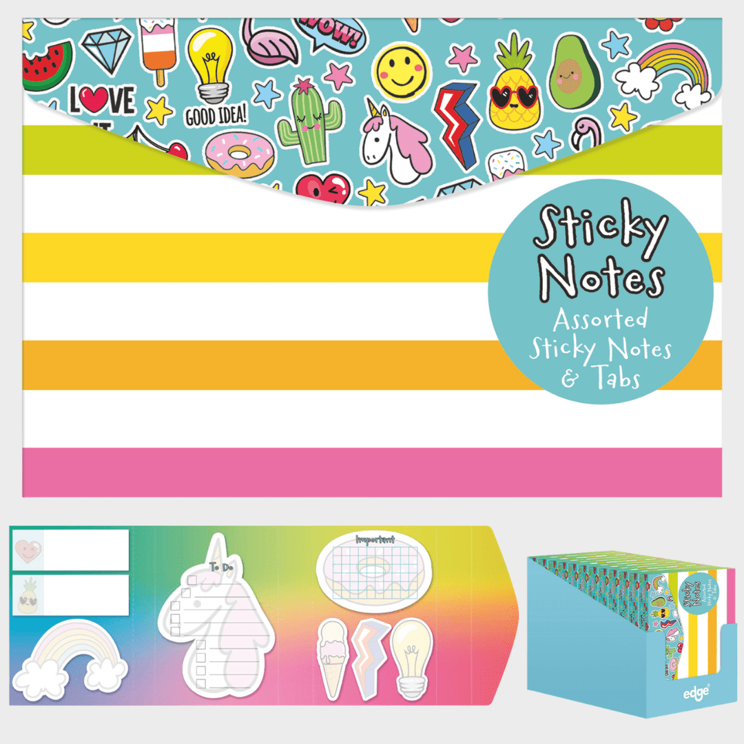 Rainbow Sticky Note Set from You Know Who's