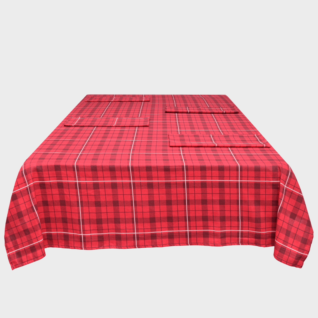 Red Check Print Table Cloth - 2 Sizes from You Know Who's