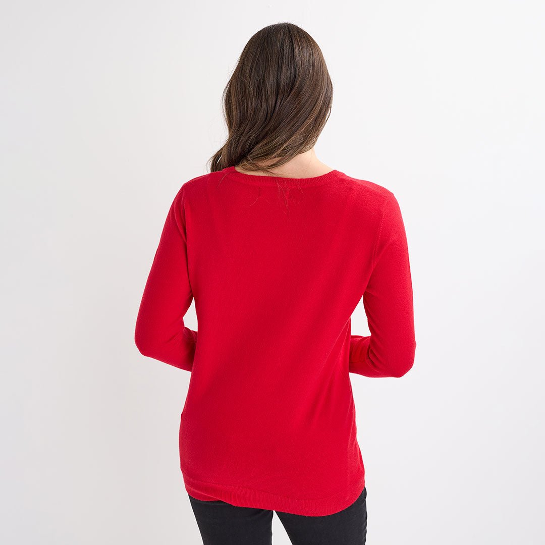 Red Cheers Christmas Jumper from You Know Who's
