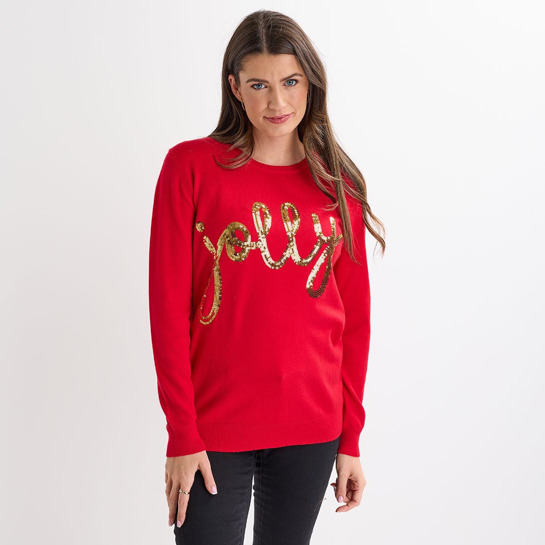 Red Jolly Christmas Jumper from You Know Who's