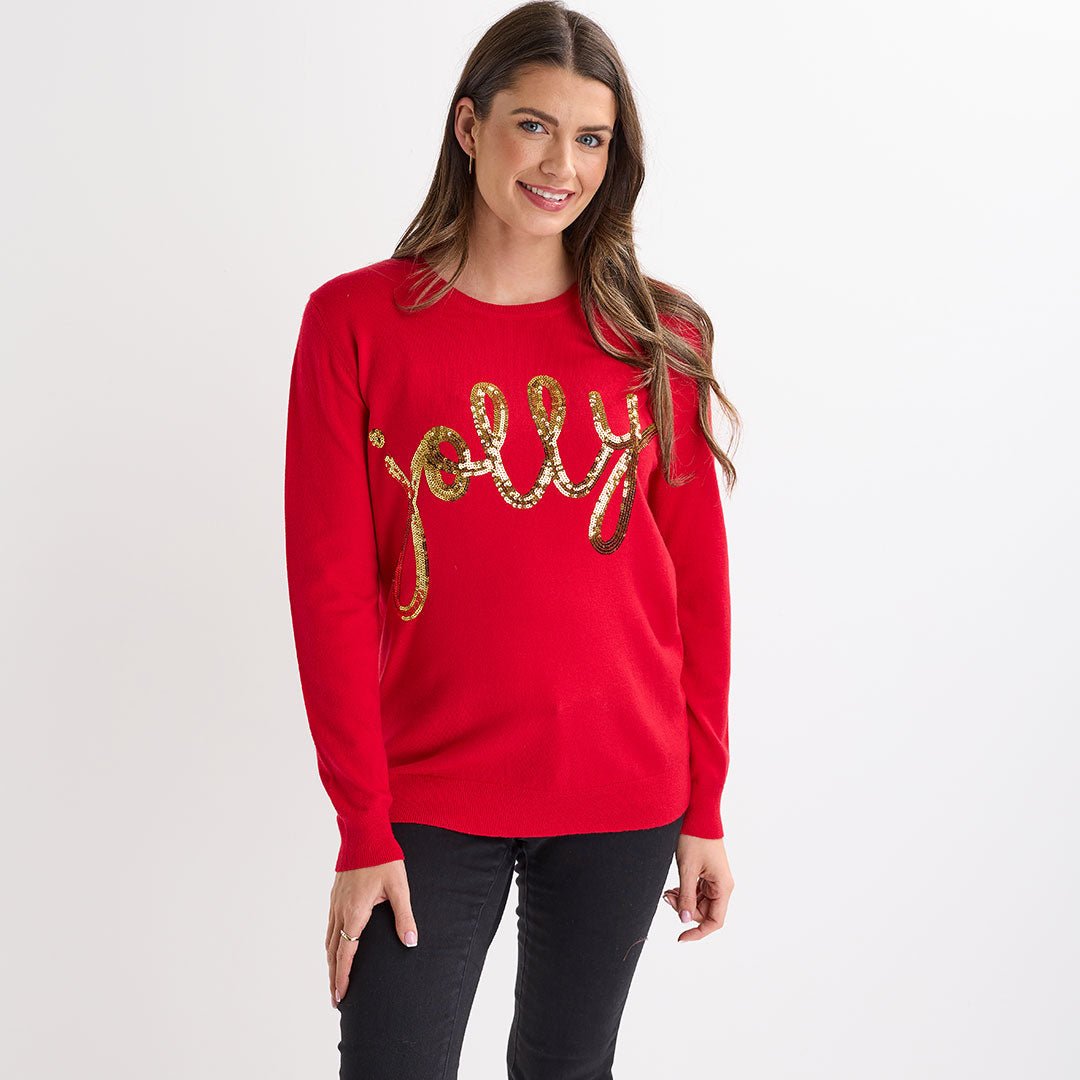 Red Jolly Christmas Jumper from You Know Who's