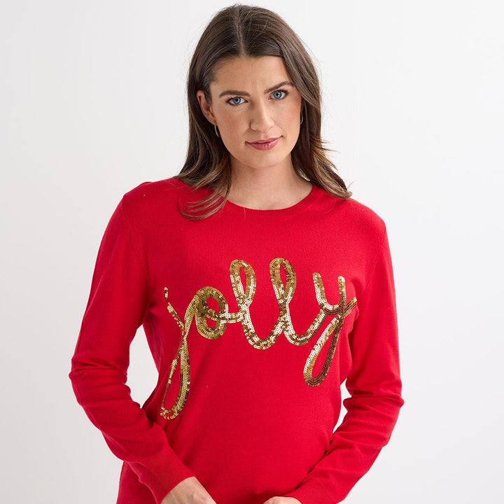 Red Jolly Christmas Jumper from You Know Who's