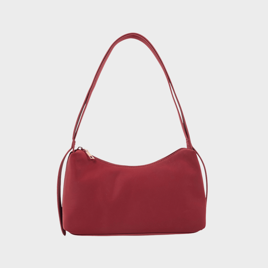 Red Mini Curved Shoulder Bag from You Know Who's