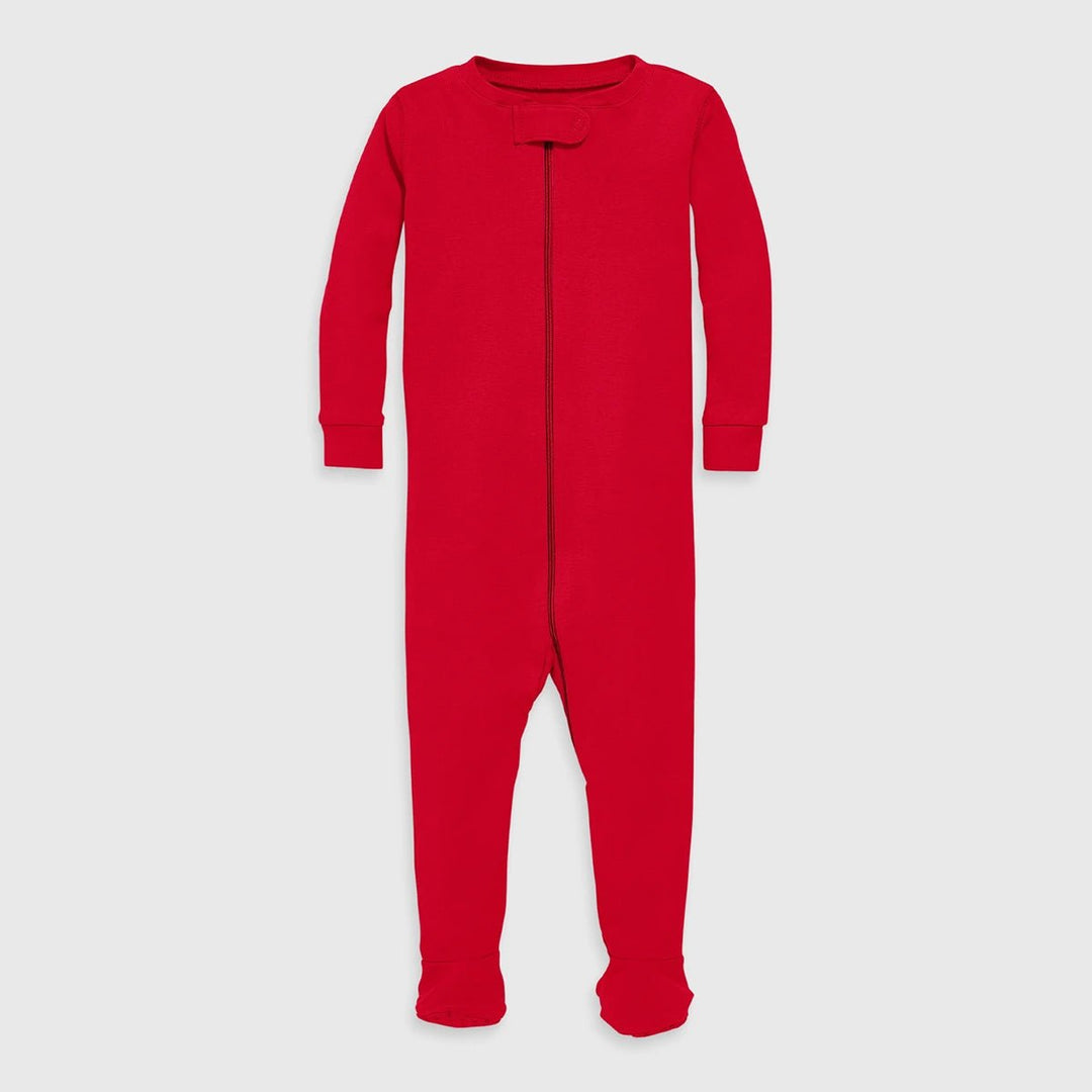 Red Organic Unisex Sleepsuit from You Know Who's