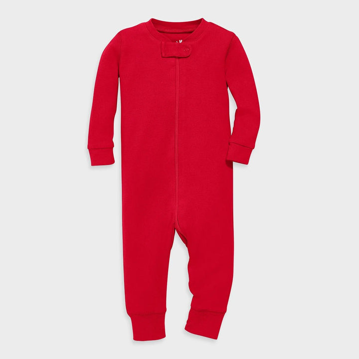 Red Organic Unisex Sleepsuit from You Know Who's