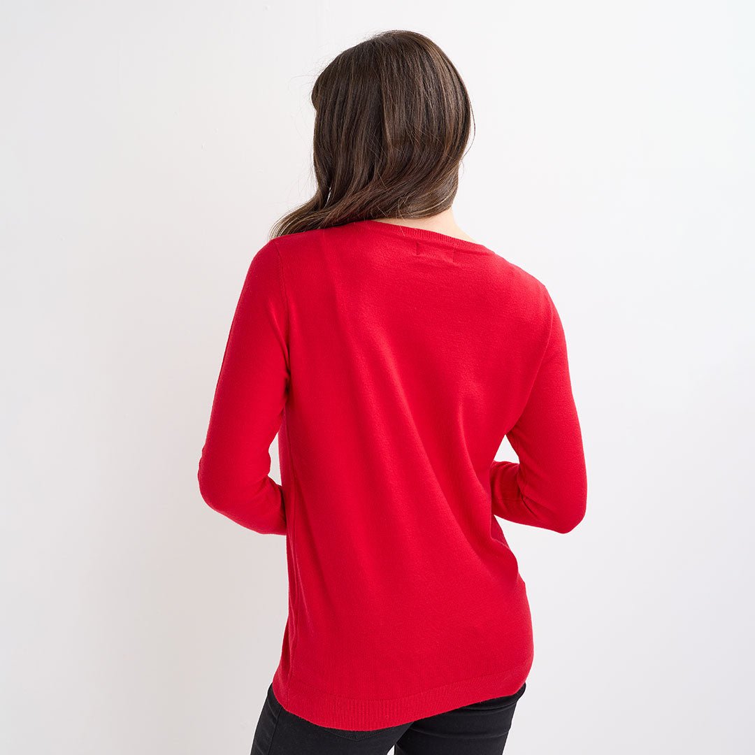 Red Sparkle Christmas Jumper from You Know Who's