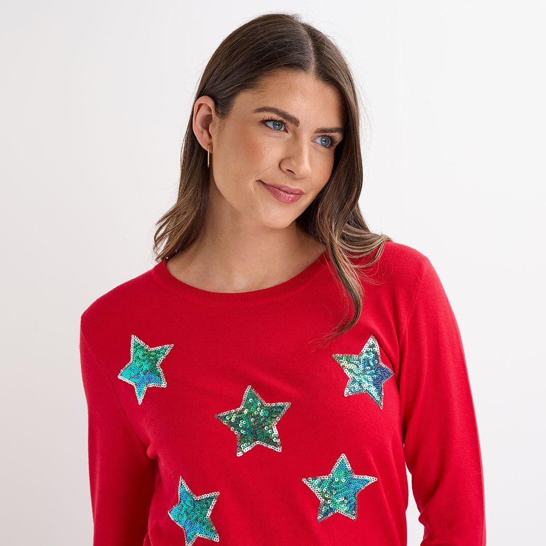 Red Star Christmas Jumper from You Know Who's
