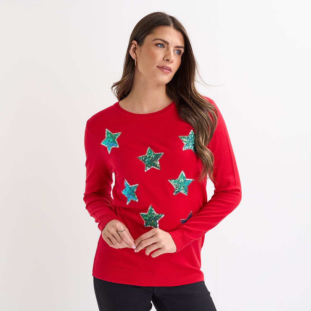 Red Star Christmas Jumper from You Know Who's