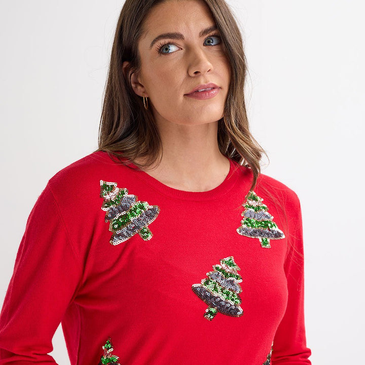 Red Trees Christmas Jumper from You Know Who's