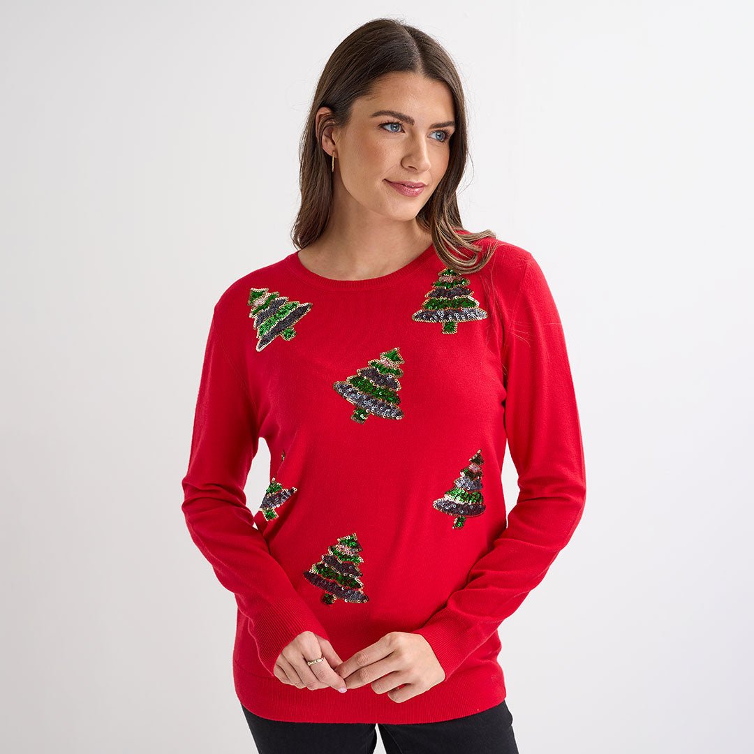 Red Trees Christmas Jumper from You Know Who's
