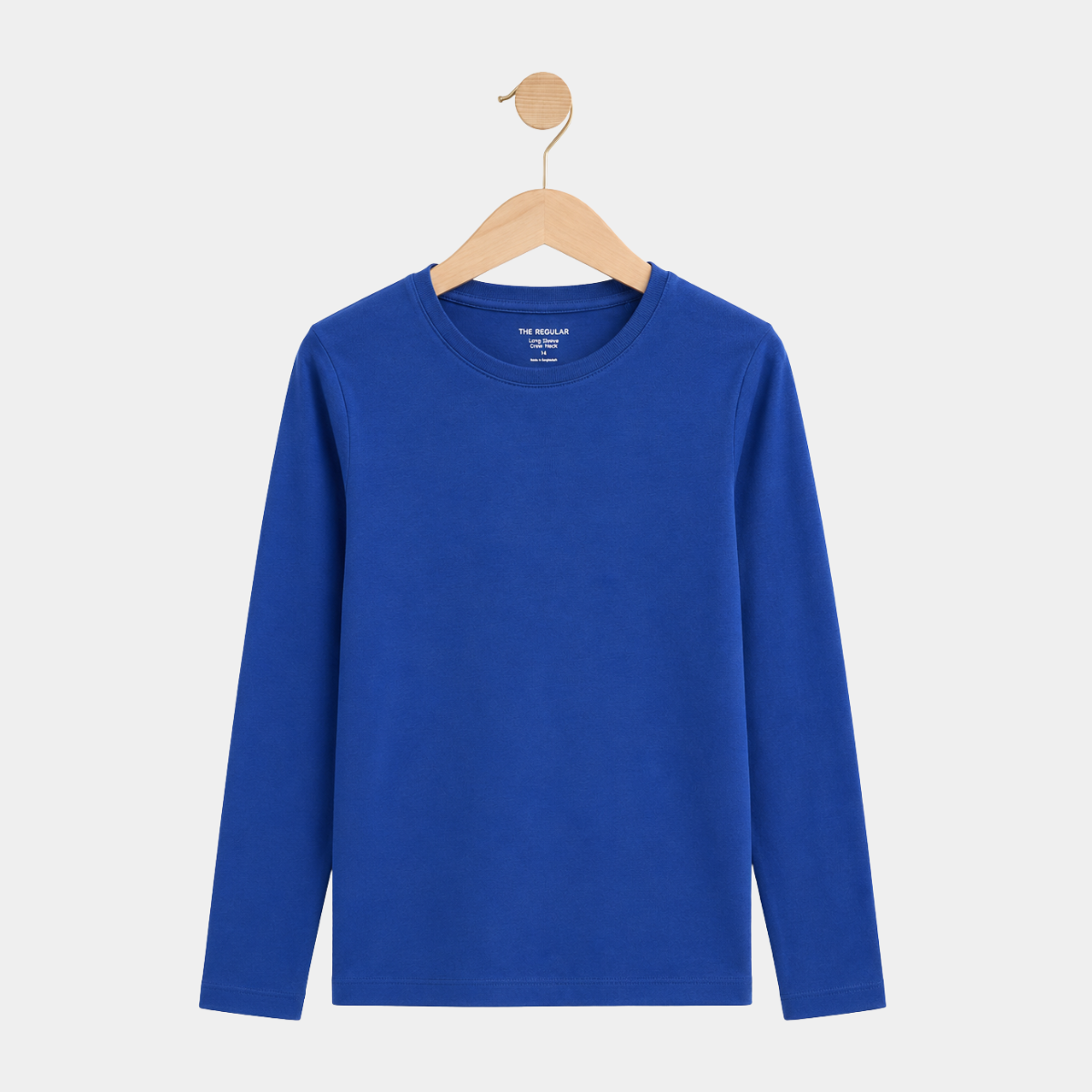 Ladies Regular Long Sleeved Crew Neck Top
