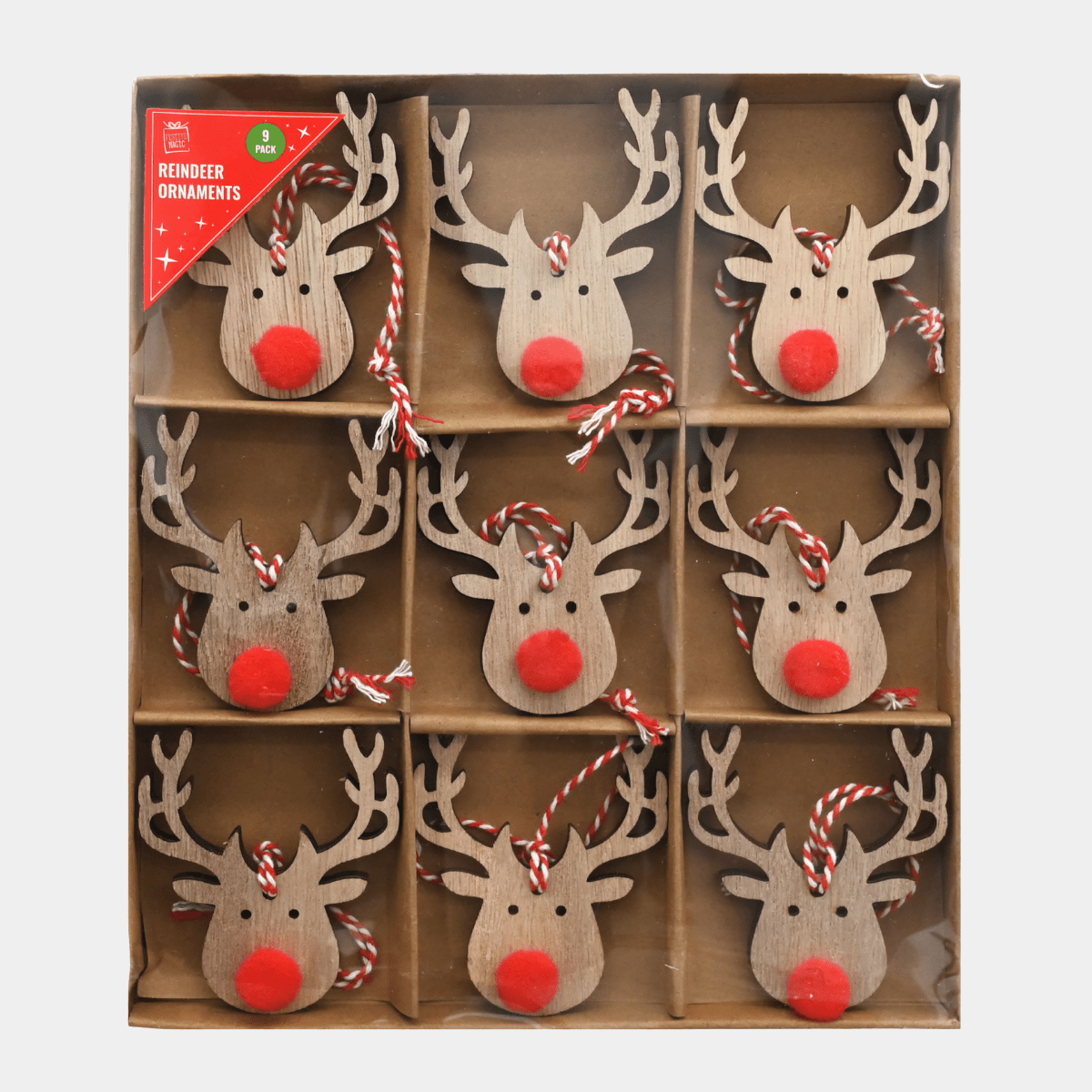 REINDEER DECORATION WITH POM POM from You Know Who's